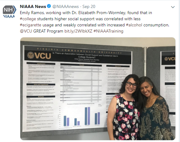 Tweet from @NIAAAnews reading 